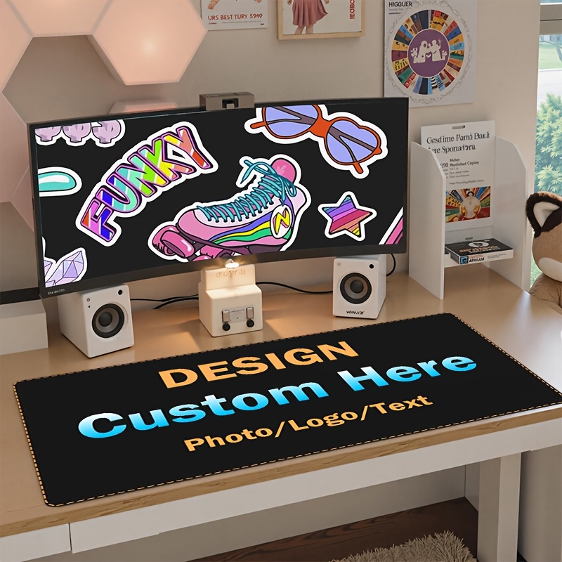 オリジナルデザインのマウスパッド。ロゴや写真を入れてカスタマ - Home Office Logo のレビューと価格