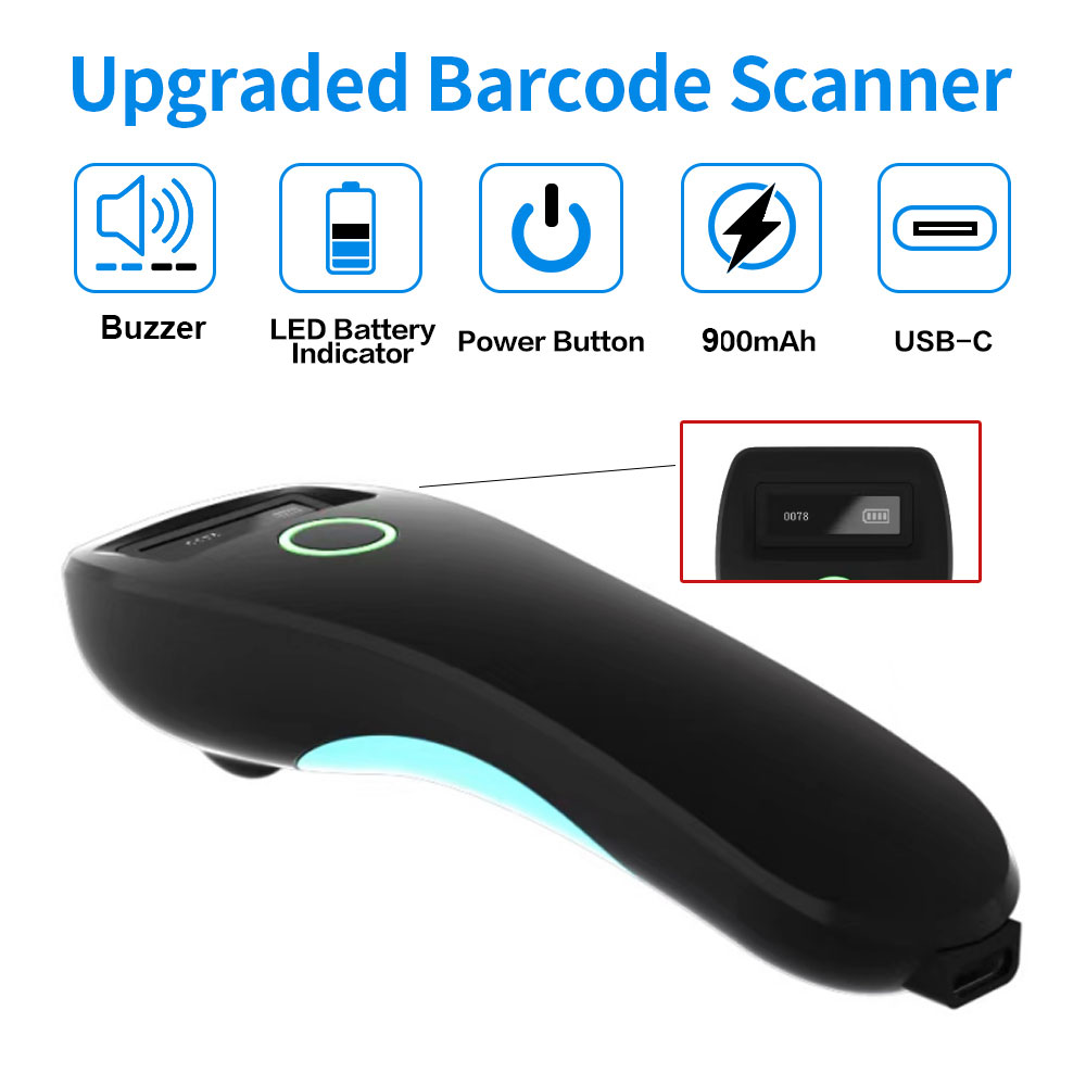 2D バーコード スキャナー Bluetooth 2.4G  - Document Scanner Portable のレビューと価格