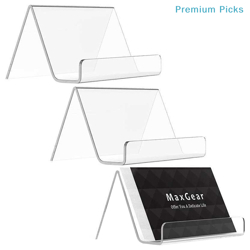 ポータブル透明アクリル製デスクトップ名刺ホルダー テーブルデ - Document Holder Stand のレビューと価格