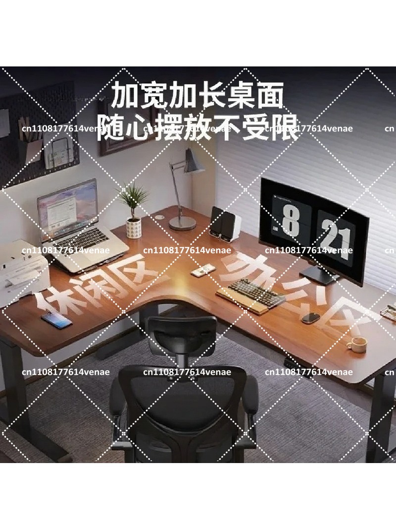 インテリジェント電動昇降式L字型コーナーデスク脚（ホームオフ - Home Office Work Table のレビューと価格