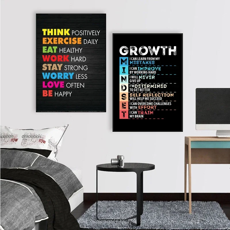 動機付けの成功引用キャンバス絵画、オフィス、家、部屋、部屋の - Home Office Room Inspiration のレビューと価格