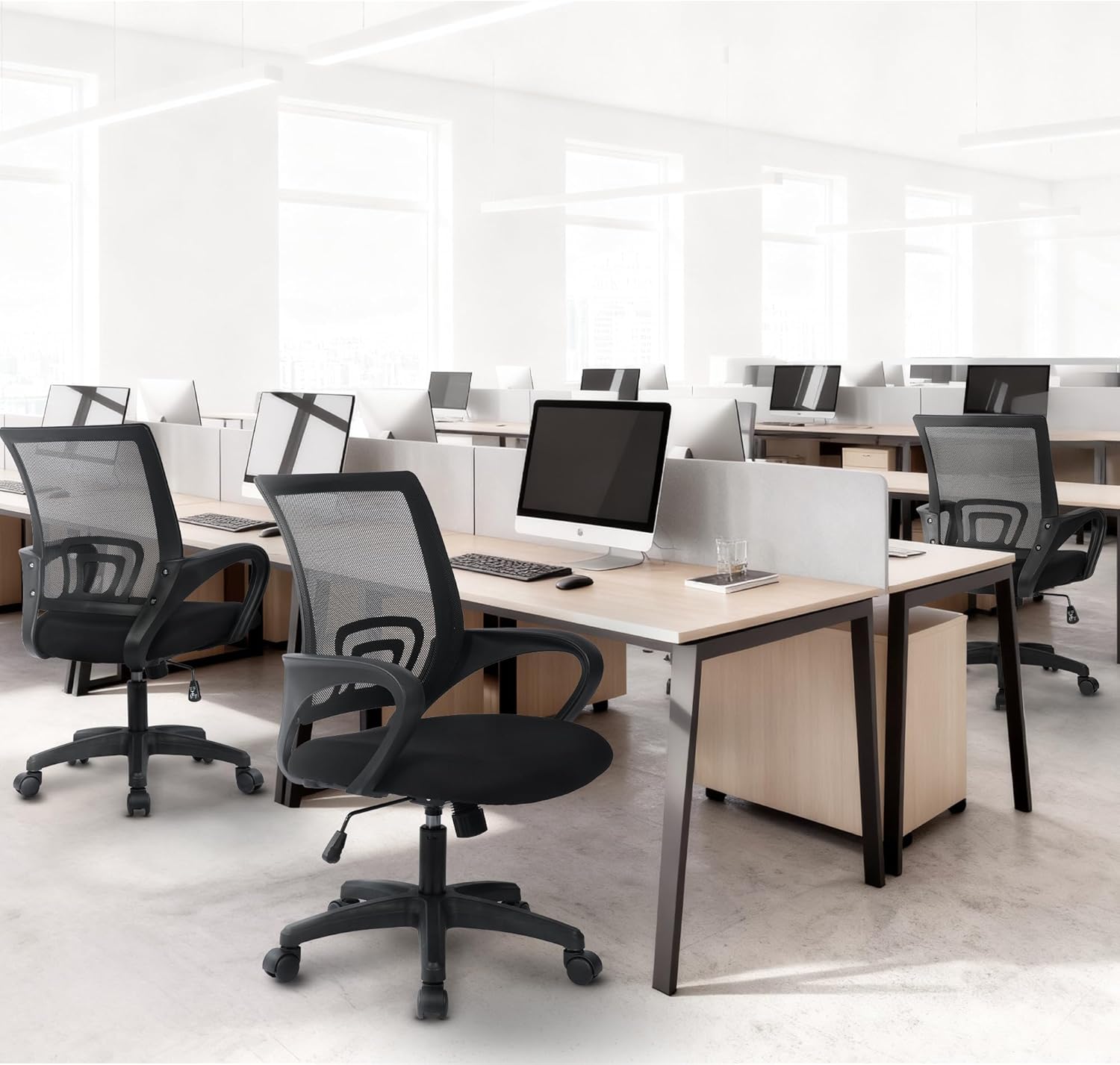 人間工学に基づいたメッシュオフィスチェア、ランバーサポート付 - Ergonomic Office Chair のレビューと価格
