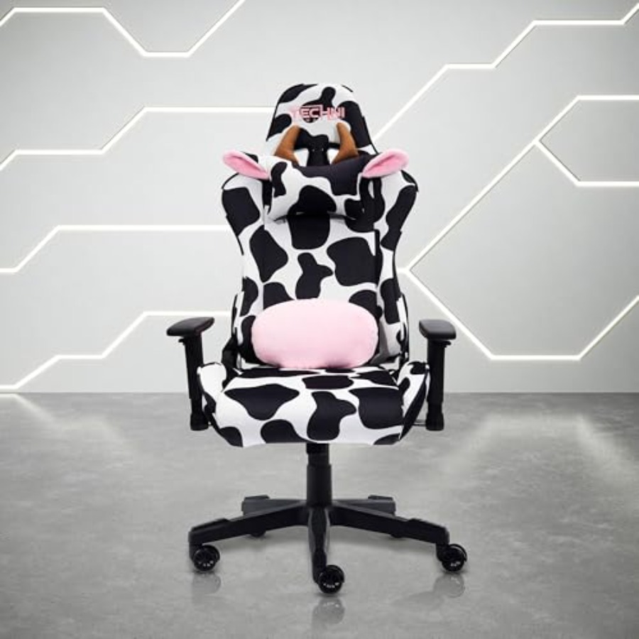 ホームオフィス用ゲーミングチェア、黒牛革製、人間工学に基づい - Ergonomic Office Chair のレビューと価格