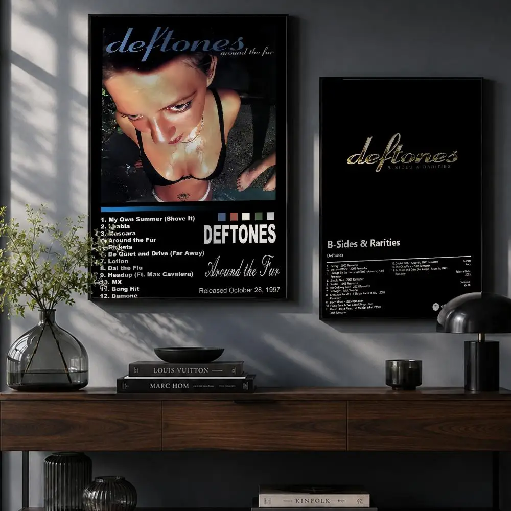 レトロな雰囲気のバンドをテーマにした壁飾り。D-Defton - Home Office Room Inspiration のレビューと価格